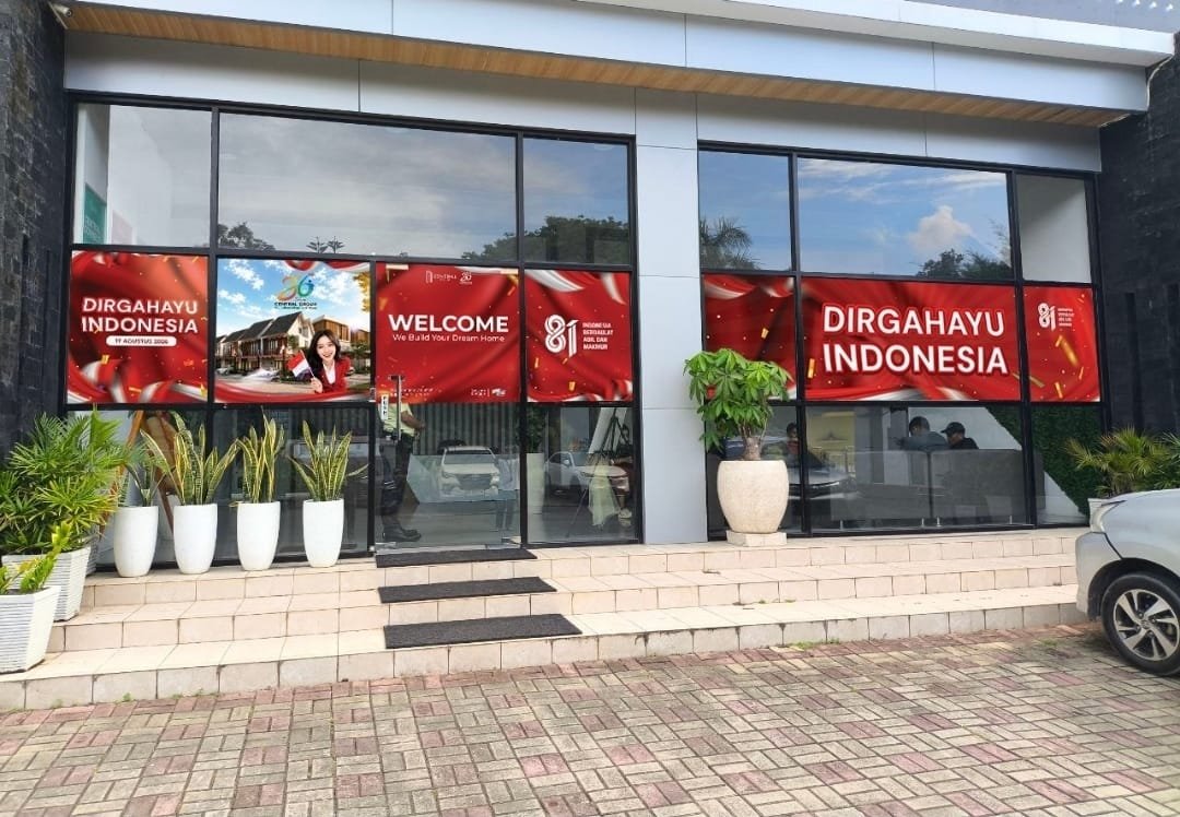 Branding kaca toko